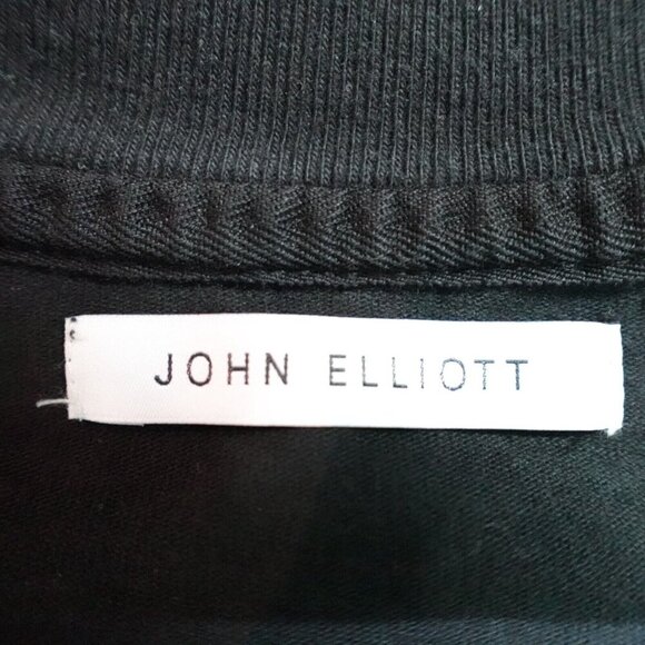 John Elliot Shirt XL Black Long Sleeve Solid Made in USA - Picture 2 of 7